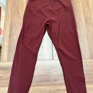Lululemon Athletica Maroon Leggings